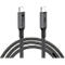 USB 4.0 Lade/-Datenkabel Good Connections, USB-C an USB-C, Leistung 240 W, bis 40 Gbit/s, Länge 0,5 m, schwarz