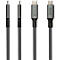 USB 4.0 Lade/-Datenkabel Good Connections, USB-C an USB-C, Leistung 240 W, bis 40 Gbit/s, Länge 0,5 m, schwarz