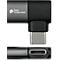USB 4.0 Winkeladapter Good Connections, USB-C an USB-C, Leistung 240 W, bis 40 Gbit/s, bis 8K, links & rechts einsteckbar, Aluminium, anthrazit