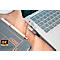 USB 4.0 Winkeladapter Good Connections, USB-C an USB-C, Leistung 240 W, bis 40 Gbit/s, bis 8K, links & rechts einsteckbar, Aluminium, silber