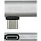 USB 4.0 Winkeladapter Good Connections, USB-C an USB-C, Leistung 240 W, bis 40 Gbit/s, bis 8K, links & rechts einsteckbar, Aluminium, silber