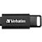 USB-C-Stick Verbatim Store 'n' Go, 128 GB, Retractable Typ-C, 100MB/s Lesegeschwindigkeit & 20 MB/s Schreibgeschwindigkeit, schwarz