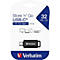 USB-C-Stick Verbatim Store 'n' Go, 32 GB, Retractable Typ-C, 100MB/s Lesegeschwindigkeit & 20 MB/s Schreibgeschwindigkeit, schwarz