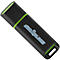 Black USB stick with green accent and disk2go.com text.