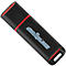 Black USB stick with red trim. Inscription disk2go.com.