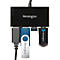 USB Hub Kensington UH400 K39121EU, 4 USB 3.0 Anschlüsse, Übertragungsgeschwindigkeit 5 GBit/s, schwarz