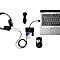 USB Hub Kensington UH400 K39121EU, 4 USB 3.0 Anschlüsse, Übertragungsgeschwindigkeit 5 GBit/s, schwarz