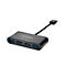 USB Hub Kensington UH400 K39121EU, 4 USB 3.0 Anschlüsse, Übertragungsgeschwindigkeit 5 GBit/s, schwarz