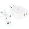 USB-Schnellladegerät Good Connections, mit GaN-Technologie, 2er-Port mit 2 x USB-C, Leistung 140 W, inkl. Ladekabel, weiß