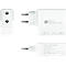 USB-Schnellladegerät Good Connections, mit GaN-Technologie, 3er-Port mit 2 x USB-C + 1 x USB-A, Leistung 100 W, weiß