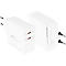 USB snellader Good Connections, met GaN-technologie, 2-poorts met 2 x USB-C, vermogen 140 W, incl. laadkabel, wit
