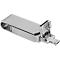 USB-Stick 3.0 4-in-1 OTG, USB-Typ-B, USB-Typ-C, Micro-USB und Lightning, Aluminium, silber, 128 GB