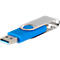 USB-stick C5, met 1 x USB 3.0 &amp; 1 x USB type-C, tot 4,8 GB/s, duplexibel, opslagcapaciteit 16 GB, blauw