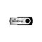 USB Stick MediaRange Serie MR, 4 GB, USB 2.0, Drehkappengehäuse, B 11 x T 11 x H 56 mm, schwarz-silber