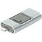 USB-Stick OTG silber/grau, 8 GB