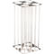V-Part Bekerinzet - voor afvalbak Carro 55 l - geheel inzetstuk - B 135 x D 279 x H 541 mm - aluminium zilver
