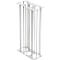 V-Part Bekerinzet - voor afvalbak Carro 55 l - half inzetstuk - B 135 x D 279 x H 541 mm - aluminium zilver