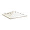 V-Part Couvercle pour corbeille à papier cendrier Pyramide, ouvert, forme pyramidale, inox, L 365 x P 345 x H 95 mm, inox