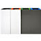 V-Part Système modulaire de tri des déchets, 60 litres, acier peint époxy, L 263 x P 335 x H 700 mm, blanc
