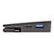 Graue USB-Hub-Seitenansicht mit USB-C, USB 3.0-Anschluss und USB-A-Stecker.