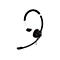 Schwarzes Headset mit Mikrofon und gepolsterten BÃ¼geln, isoliert auf weiÃŸem Hintergrund.