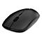 Souris d'ordinateur noire avec molette et deux boutons.