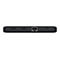 Schwarzes Gerät mit HDMI-Anschlüssen, Ethernet-Anschluss und USB-C-Anschluss. Es ist vor weißem Hintergrund abgebildet.