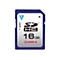 V7 VASDH16GCL4R - Flash-Speicherkarte - 16 GB - Class 4 - SDHC - Blau
