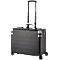 Valise d’affaires PANDORA ALUMAXX, avec poignée et roulettes, aluminium, noir mat