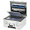 Valise multifonctions Challenger ALUMAXX, avec poignée et roulettes, 2 compartiments, argent