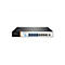 Schwarzer 8-Port 2.5G PoE-Switch mit Netzwerkanschlüssen, LED-Anzeigen und DIP-Schaltern auf weißem Hintergrund.