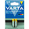 VARTA Akku Recycled Blister 2, wiederaufladbar, 800mAh, Micro AAA, 2 Stück