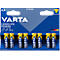 VARTA Batterien Longlife Power, Spannung 1,5 V, besonders langlebig, Mignon AA, 8 Stück