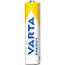 Yellow AA battery with blue VARTA lettering and 'ENERGY' on a white background.