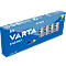 Blue box of Varta Energy AA batteries. 10 pack. Batteries are visible.