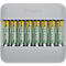 VARTA batterijlader Eco Charger Multi Recycled, voor oplaadbare NiMH-batterijen, USB-C, 100-240 V, incl. 8x AA 2100mAh oplaadbare batterijen