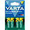 VARTA pilas recargables Power Play Longlife, mignon AA, 4 piezas