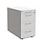 Vast ladeblok SOLUS PLAY, 1 materiaallade, 3 schuifladen, diepte 800 mm, met handgreep, wit