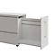 Vast ladeblok SOLUS PLAY, met uittrekcompartiment, aanbouw links, diepte 400 mm, wit