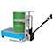 Vatenheftruck BAUER FHR 600 K, staal, met vatenklem, voor 200 l vaten, B 1125 x D 1000 x H 1330 mm, verzinkt