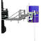 Vatenkantelaar Bauer type FD/L, voor vaten van 110-220 l, 360 kg, 270° kippen, met eindeloze ketting, vorkheftruckbevestiging, muisgrijs RAL 7005