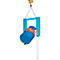 Vatenkantelaar FLEX, met ketting, blauw gelakt