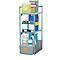 Vatenrek type 120 variant 1 CEMO, met roostersteun voor kleine bakken, B 450 x H 1310 x D 820 mm