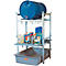 Vatenrek type 400 variant 3 CEMO, GFK opvangbak, voor 2 x 60 I vaten of 1 x 200 I vat, vat en roosterondersteuning