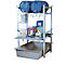 Vatenrek type 400 variant 3 CEMO, opvangbak, trommel- en roosterhouder, L 990 x B 1280 x H 1620 mm