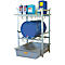 Vatenrek type 400 variant 3 CEMO, opvangbak, trommel- en roosterhouder, L 990 x B 1280 x H 1620 mm