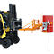 Vatkipper Bauer type FD/L, voor vaten van 110 tot 220 l, 360 kg, 270° kippen, met eindeloze ketting, vorkheftruckbevestiging, geel-oranje RAL 2000