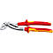 Water pump pliers with red and yellow handles. Markings include "KNIPEX", "Made in Germany" and "1000 V".