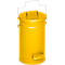 Veiligheidsemmer met deksel, 15 liter, geel