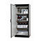 Veiligheidskast type 30 asecos Q-CLASSIC-30, scharnierende deur, links scharnier, front asecos zilver, B 864 x D 620 x H 1947 mm